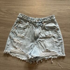Divided Light Blue Denim Shorts